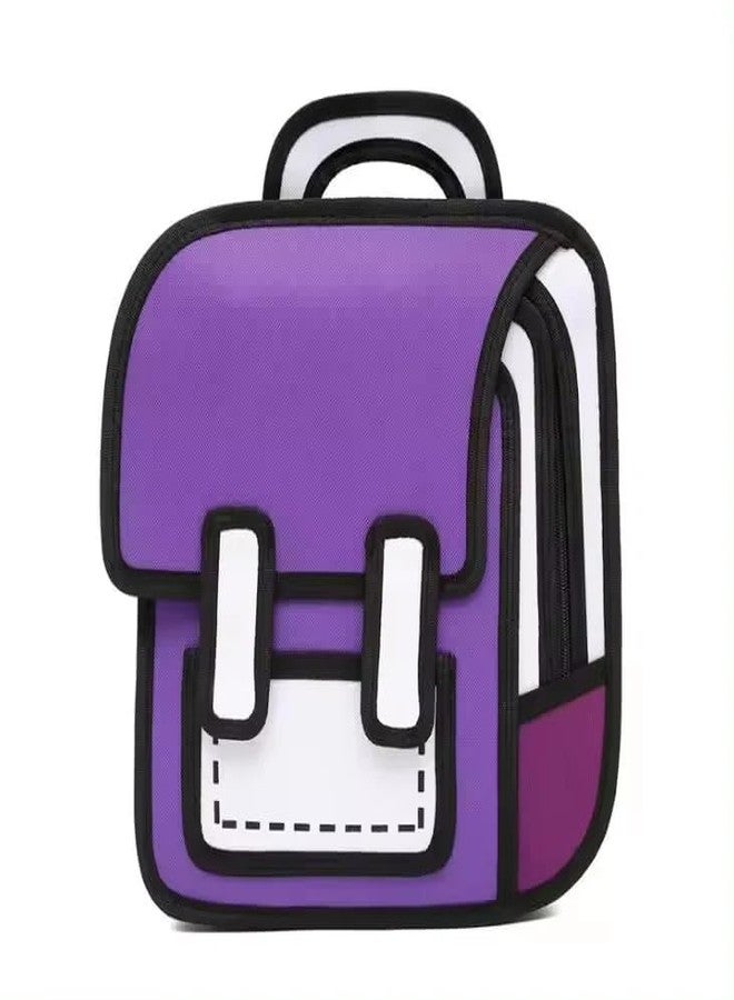 Koozy Up Koozy 2D Bags Animated Bag - Unique and Fun 2D Design Bag, Lightweight, Durable, and Spacious for Everyday Use, Stylish & Functional (Large) - Image 3